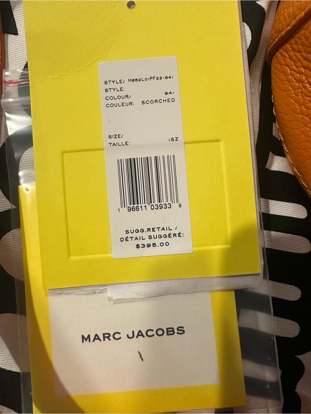 Marc Jacobs Orange Pebbled Leather 'The Bucket' Drawstring Shoulder Bag - Picture 3 of 9